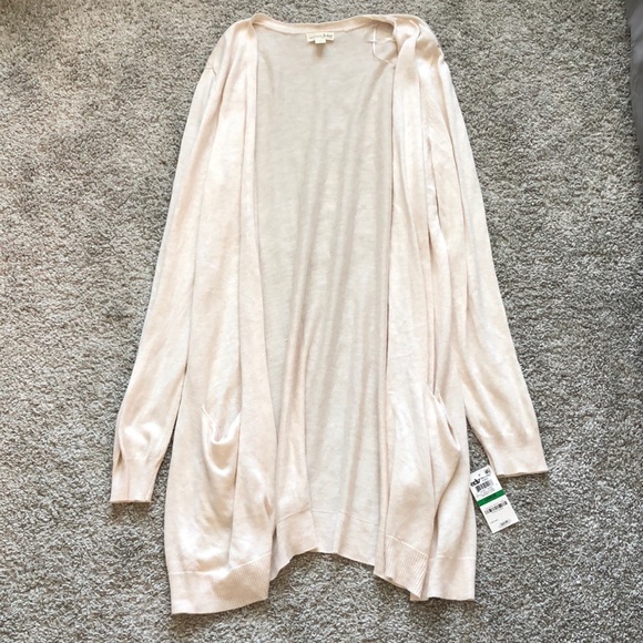 NEW Maison Jules Beige Duster Cardigan - Picture 3 of 6